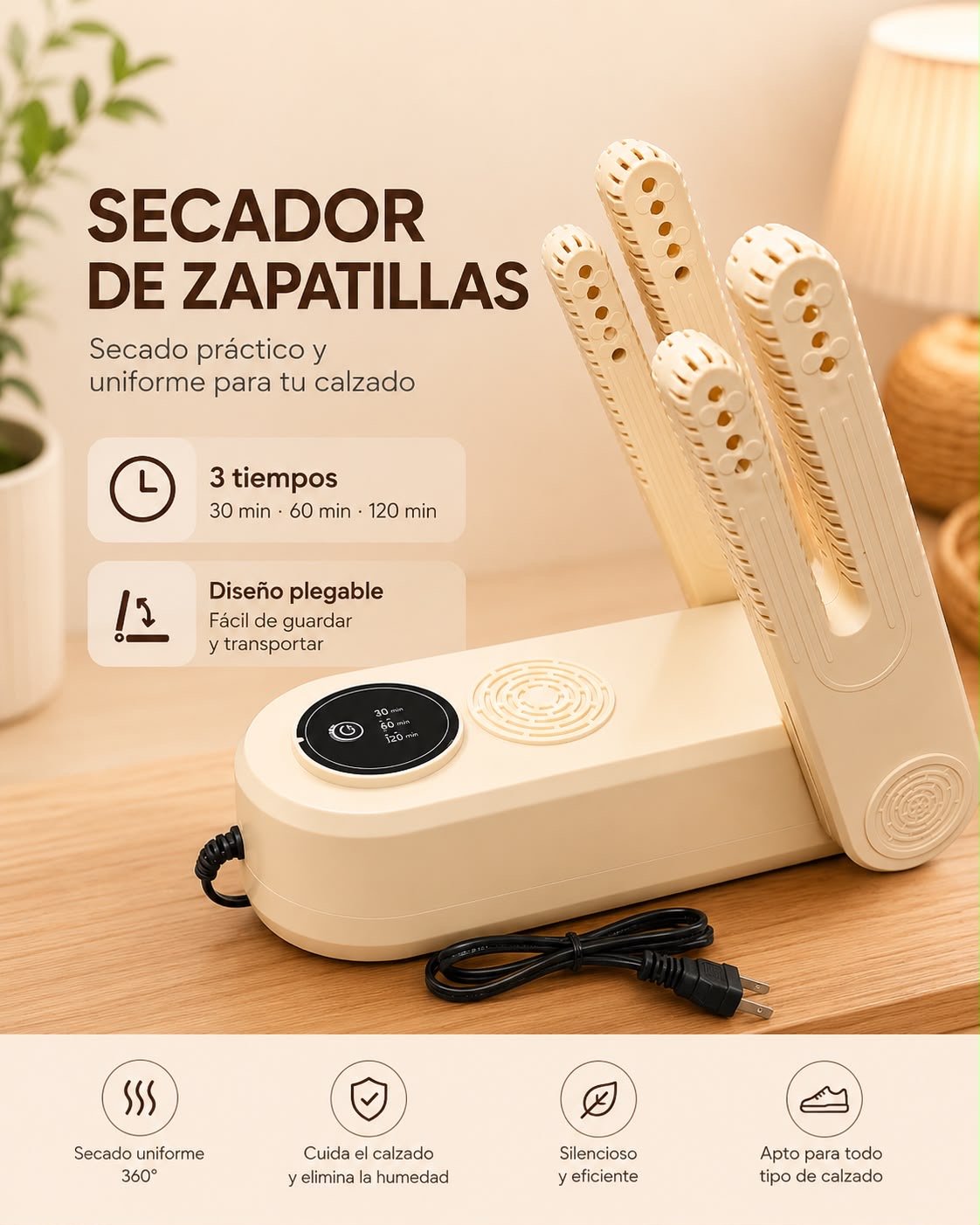 Secador de zapatillas