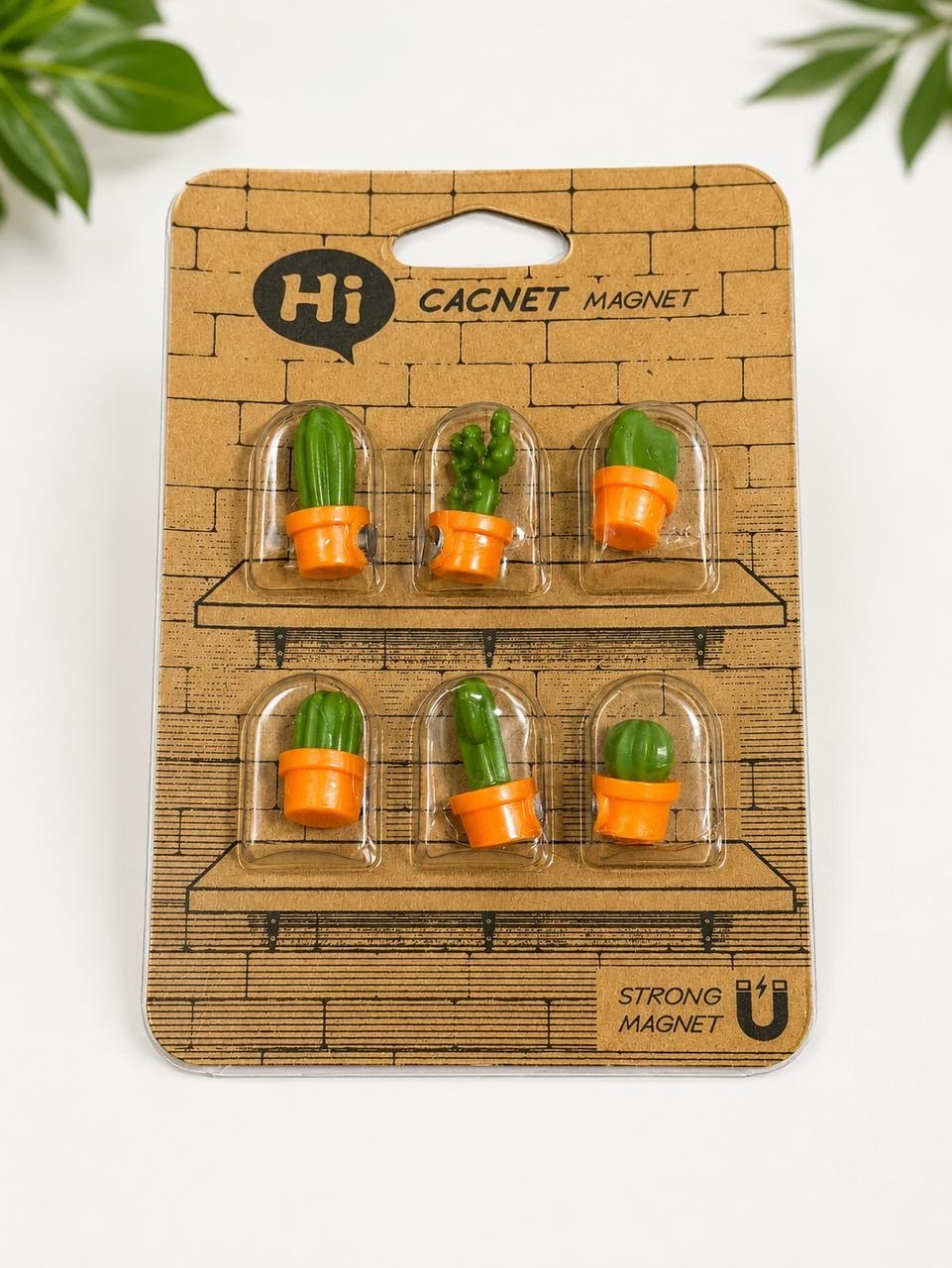 Mini imanes cactus x 6