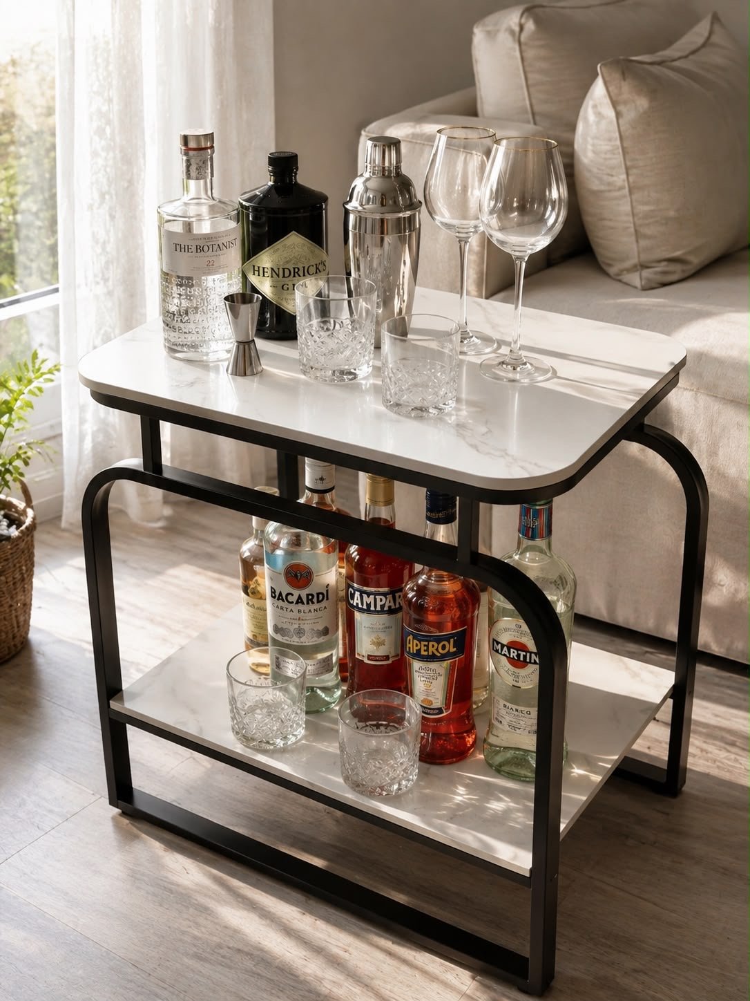 Mesa auxiliar tipo bar