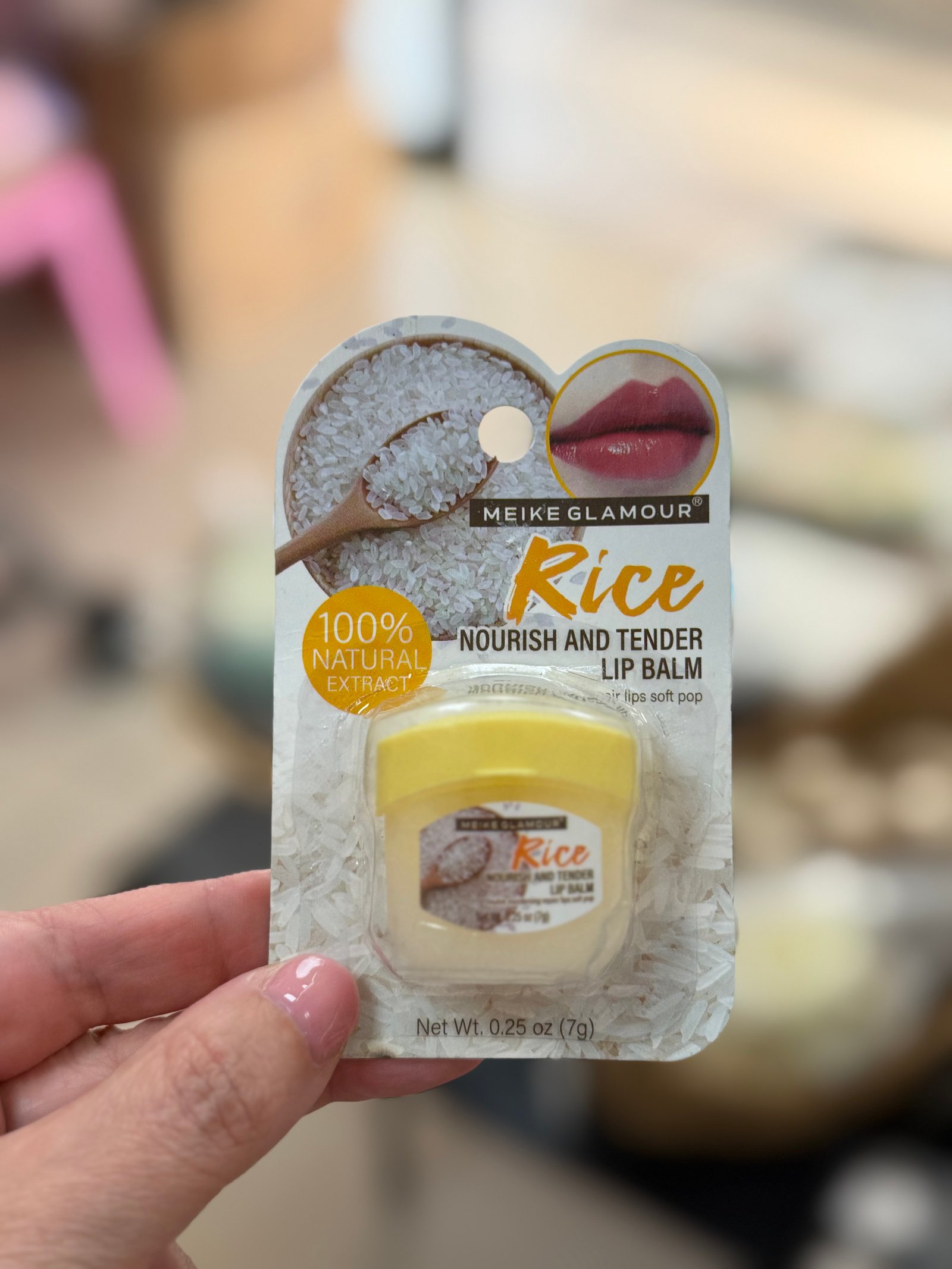 Bálsamo labial, de arroz