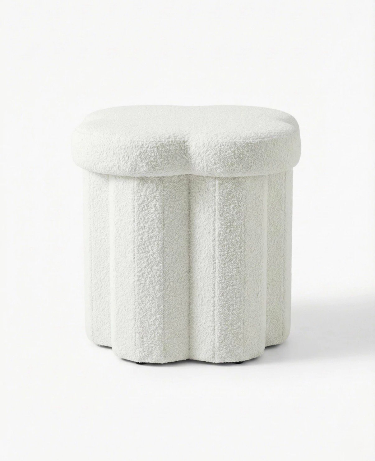 Taburete puff forma de flor