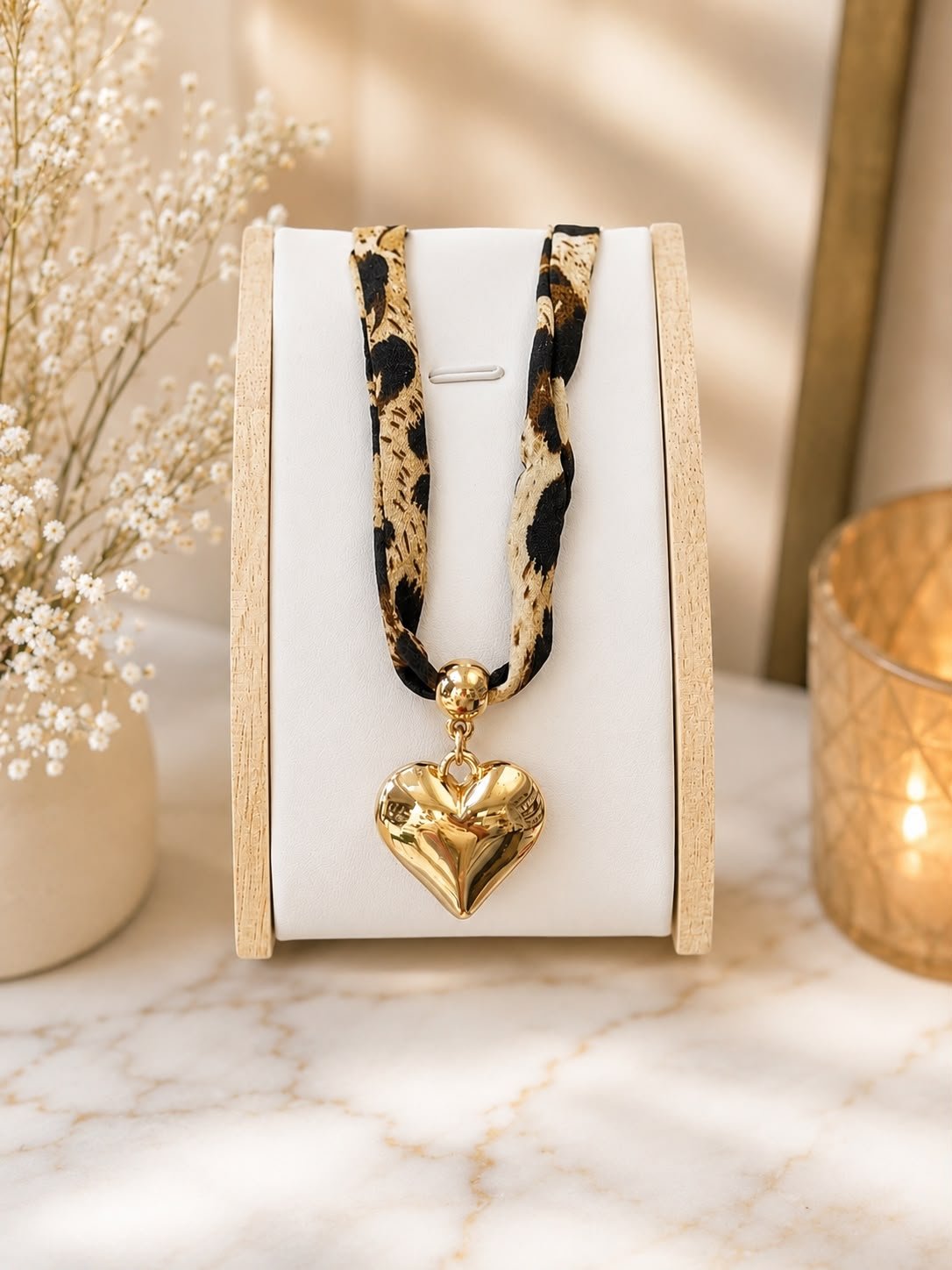 CHOKER ANIMAL PRINT CORAZON