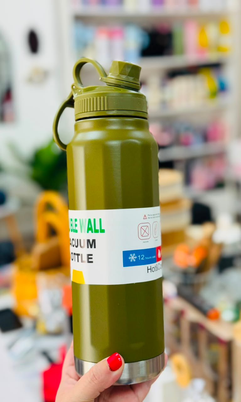 BOTELLA TERMICA VERDE MILITAR